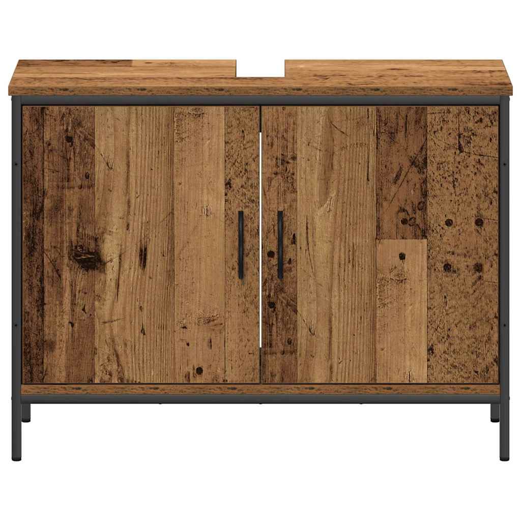 Bathroom Furniture Set with Shelf 3 pcs Brown 60 x 16 x 60 cm